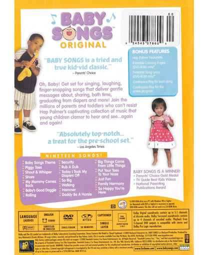 Baby Songs Original DVD Back