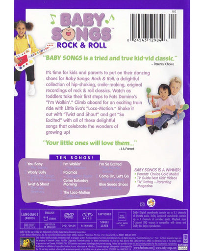 Baby Songs Rock & Roll DVD Back